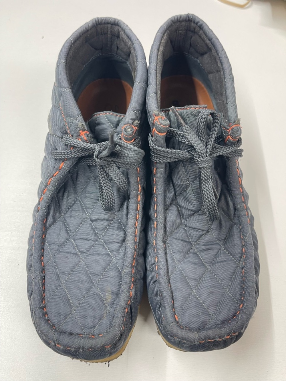 Clarks Originals quilted tanker‎ nylon Wallabee boots